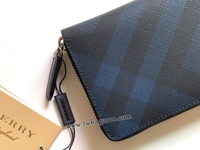 Burberry專門店新款煙熏格子男女長錢包 巴寶莉官方新配色小號拉鏈錢包 yxb1343